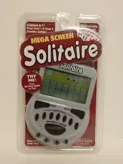 NEW ~ Mega Screen Solitaire Handheld Game Model 77803 Sealed Classic Game