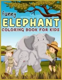 在飛比找博客來優惠-Funny ELEPHANT COLORING BOOK F