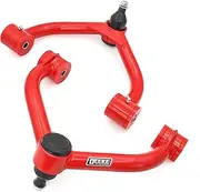 Front Upper Control Arms for 2011-2019 Chevy Silverado 2500HD 3500HD，2011-2019 GMC Sierra 2500HD 3500HD，2-4" Lift PU Bushing Suspension Control Arm, 2PCS