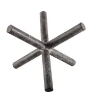Mercana Astericks II 6.3"H Black Metal decor object