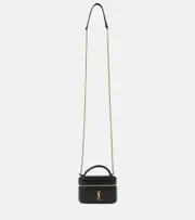 [Saint Laurent] Saint Laurent Gaby Micro leather crossbody bag One Size black