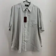 NEW Pineapple Connection Shirt Mens XL Green Gray Grid Short Sleeve Pocket NWT