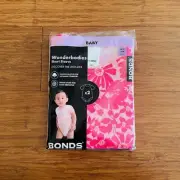Bonds Wildflower Floral Wonderbodies bodysuit Baby Pink Size 0 BNIP