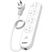 Energizer 4 Outlet Powerboard with Surge Protection