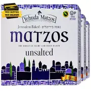 Unsalted Matzo Thins, 10.5Oz (3 Pack) Airy, Crisp & Delicious Matzah Crackers |