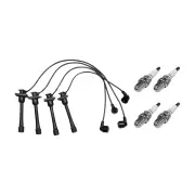 4 x NGK Spark Plugs + Bosch Ignition Leads Kit for Toyota Corolla AE112R AE112