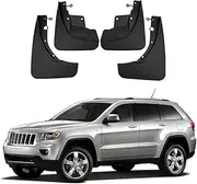 Car Mudguard Mud Flaps for Grand Cherokee 2011-2021 Molded Custom Front and Rear Mudflaps Splash Guards Flares Kit 4-PC Auto Accessories,Send 1 Car Wash Towel