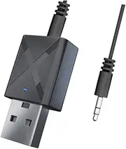LABRIMP USB Bt Transmitter Receiver Wireless Audio Adapter for Computer Aux Receiver and Streaming Lightweight and Portable for Use