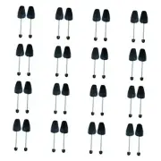 Plastic Shoe Trees for Men (Black) Spring Black Men 16 Pairs