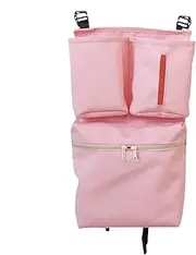 Double Pram Organiser, Pram Organiser Bag, Waterproof Pram Organiser Made of Oxford Fabric, Travel Pram Accessories, Multifunctional Pram Caddies with Cup Holder