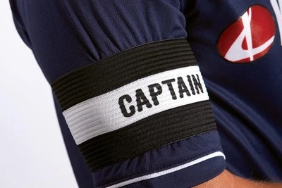 Youth Black Sweatband 3 1 2 Wide Captain's Arm Band Fits Most Players
