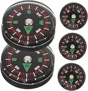 BESPORTBLE 5pcs Mini Compass Compasses Survival Compass Camping Compass Hiking Compass Navigation Compass Pocket Outdoor Compass Handheld Compass Hiking Simple Compass for Plastic