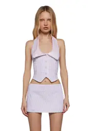 [Dolls Kill] Smitten Crushes Striped Vest (Fairfax)