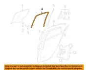 MAZDA OEM 04-09 3 Rear Door Glass Hardware-Run Channel BP4K73605A (for: Mazda)