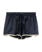 mini shorts in flowing satin FR40 Blue