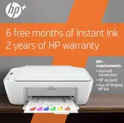 HP DeskJet 2752e All-In-One Wireless Color Inkjet Printer 6 Months Free InstaInk