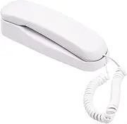 Corded Phone, Mini Desktop Corded Landline Phone Fixed Telephone Wall Mountable Supports Mute/Pause/Redial Functions for Home Hotel Office Bank Call Center