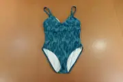 Prana Womens Size 34/Small D Cup Deep Verde Ikat Marina One Piece Swimsuit NWT