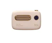 Mini Retro Power Bank Cute 10000Mah Fast Charge With Digital Display-Pink