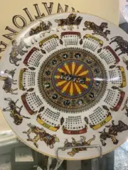 Vintage Wedgwood Calender Plate 1972!!!! Nib!!
