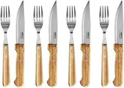 GRYLT 8 Piece Jumbo Steak Knife & Fork Set