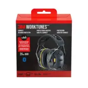 3M WorkTunes Connect Hearing Protector, 26dB NRR, Black, Model# 90570-DC