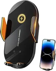 Car Air Vent Phone Clip - 360-Degree Adjust Air Vent Phone Holder - Automatic Induction Charging Phone Mount for Auto Helper