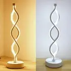 2Row LED Lights Spiral Table Lamp Desktop Light USB Dimmable 3000-5000K Lighting