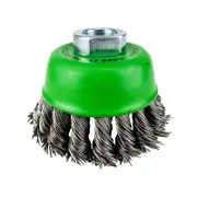 Josco 75mm Stainless Steel Twistknot Wire Cup Brush Wheel