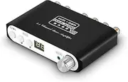 Nobsound 2.1 Channel Hi-Fi Bluetooth Power Amplifier, Mini Stereo Audio Amp with Dual DSP, Subwoofer Output, Desktop Mini Size, Home Theater (Q100)