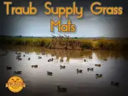 Traub Supply duck hunting grass mats 3/bag, each mat is 4'x8', 24' total/bag