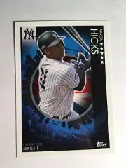 2019 Topps Now On Demand UK London Series Aaron Hicks Yankees