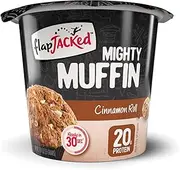 FlapJacked Cinnamon Roll 20g Protein Mighty Muffin 12 Pack,, Cinnamon Roll 660 grams, Pack of 12
