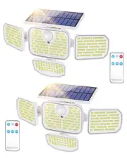 Motion Sensor Outdoor Lights, 286 LED Solar Lights Outdoor Waterproof Remote ...