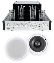 Rockville BluTube Tube Amplifier/Home Theater Receiver+(2) 6.5" Ceiling Speakers