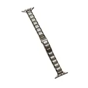 Nevenka Slim Apple Watch Strap Stainless Steel for iWatch Ultra Series 8 SE 7 6 5 4 3 2 1-Silver