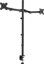 VIVO Dual Monitor Stand Up Desk Mount Extra Tall 39 inch Pole, Fully Adjustable