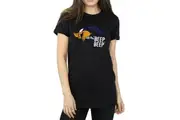 Looney Tunes Womens/Ladies Beep Beep Road Runner Cotton T-Shirt (Black) - UTBI1033