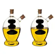 2PK Davis & Waddell Grape Oil/Vinegar Glass Bottle 15cm - Clear/Natural
