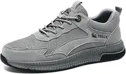 [JiuQing] Men's Flat Outdoor Walking Shoes Breathable Anti-Slip Casual Trail Running Shoes