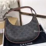 二手精品 CELINE 賽琳 AVA 腋下包 經典老花 HOBO 單肩包 帆布 TRIOMPHE 提包 單肩包 1939