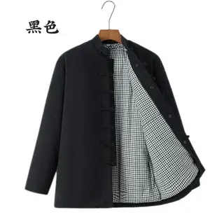 【巴黎精品】唐裝漢服上衣-純棉加厚保暖棉襖男外套6色a1bx78