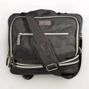 Biaggi Zipsak Boost Max Carry On Bag BLK Foldable Under Seat Luggage Wheels NWT
