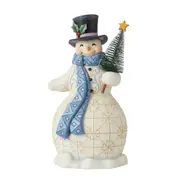 Jim Shore Heartwood Creek Snowman Bottle Brush Tree