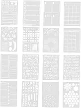 TEHAUX Weekly Plan Template Planner Stencils Plastic Painting Stencils Hollow Set