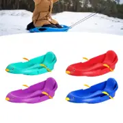 Snow Sled with Brake Snow Sledge Games Lightweight Winter Toys Sturdy Grass Sled