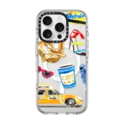 iPhone 16 Pro Clear Case MagSafe Compatible I Heart NY