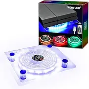 WFPOWER Wireless IR Remote Control 24 keys PS4 Cooling Fan RGB USB LED Cooler Thermal Fan Pad Stand for PC Case CPU Cooler Computer Gaming PS4 Playstation 4 Consoles Laptop Notebook XBOX One Radiators