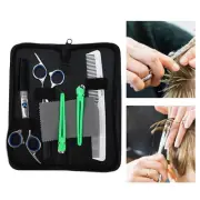 5pcs Professional Haircut Scissors Barber Cutting Thinning Shear Comb Set Ha WTD