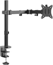 Monitor Arm Mount 32 Inch Black Adjustable Desk Stand Ergonomic Display Holder